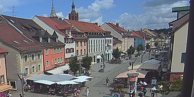 Webcam Villingen mit Blick aus dem Osianderhaus in die Rietstraße