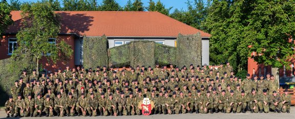 Mit den Soldaten der Patenkompanie aus der Stadt Stetten am kalten Markt ist die Stadt befreundet.