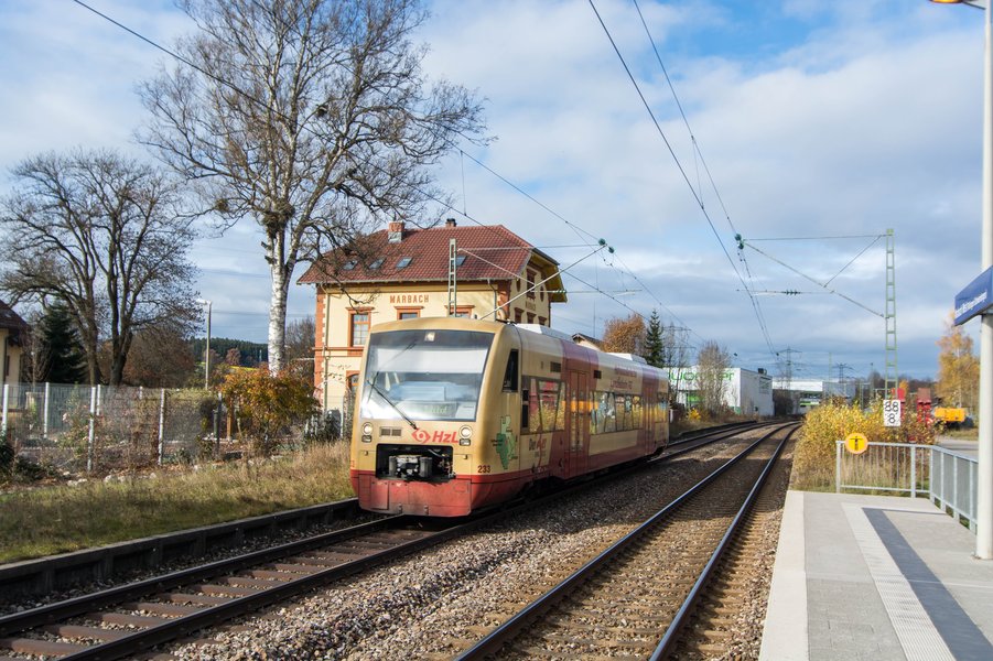 Ringzug-Haltestelle.