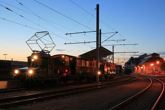 Museumszug der Stadt Trossingen am Bahnhof