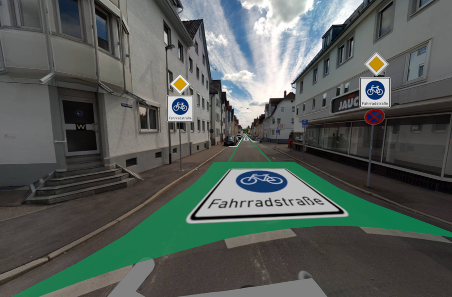 Fahrradstraße Staufenstraße