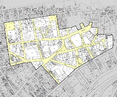 Planauszug der Innenstadt Schwenningen